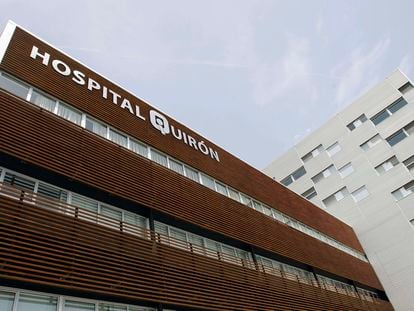 Fachada del Hospital Quirón de Barcelona.