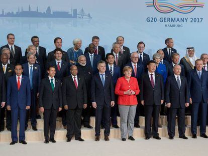 Foto de familia de los l&iacute;deres del G20 en su reuni&oacute;n de julio del a&ntilde;o pasado.