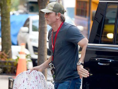 Daniel Craig con su hija por Nueva York.