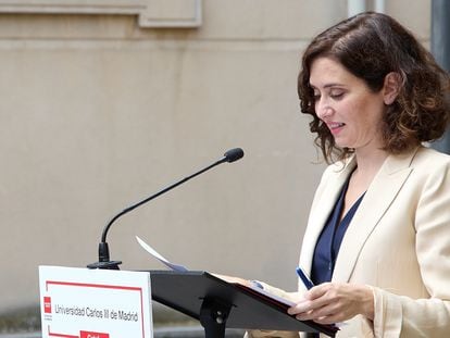 La presidenta de la Comunidad de Madrid, Isabel Díaz Ayuso.