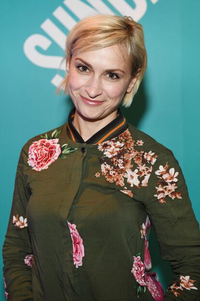 Halyna Hutchins, fallecida este jueves, en un estreno del festival de Sundance en 2018.