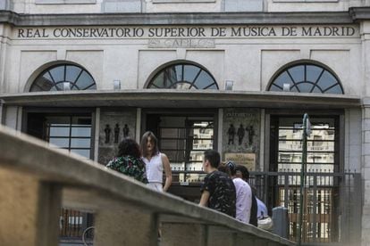 Fachada del Real Conservatorio de Música de Madrid, donde se celebran las oposiciones a catedrático.