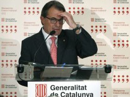 El presidente de Catalu&ntilde;a, Artur Mas.