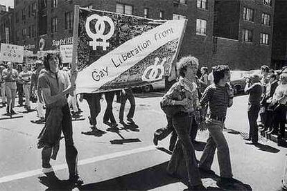 Primera marcha del Orgullo Gay, que tuvo lugar en Nueva York el 28 de junio de 1970.