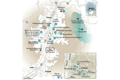 Mapa de Medellín.