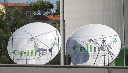 Antenas de la empresa Cellnex en Torre Espa&ntilde;a.