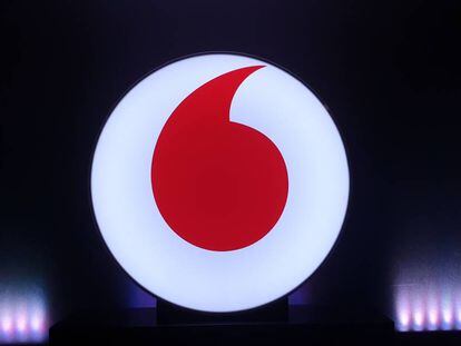 Logo de Vodafone. 