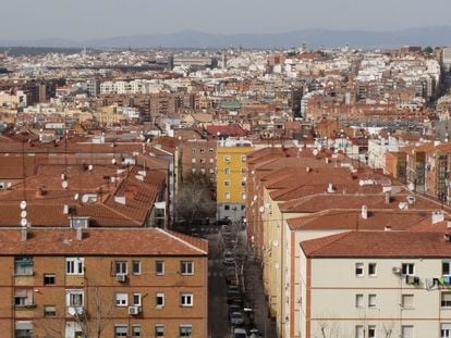Bloques de pisos en Madrid, en marzo.