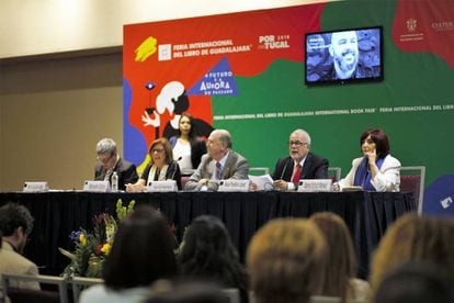 Presentación del programa de la FIL 2018, este miércoles en Guadalajara (México).