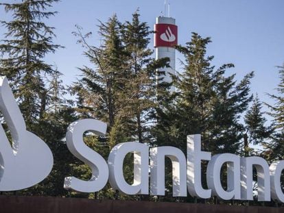 Sede del Banco Santander, en Madrid. 