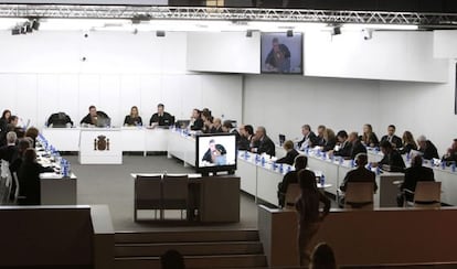 Sesión del juicio del Prestige