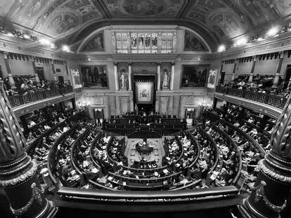 Vista general de la primera jornada del debate sobre el Estado de la Nación, en el Congreso de los Diputados, el 12 de julio de 2022.