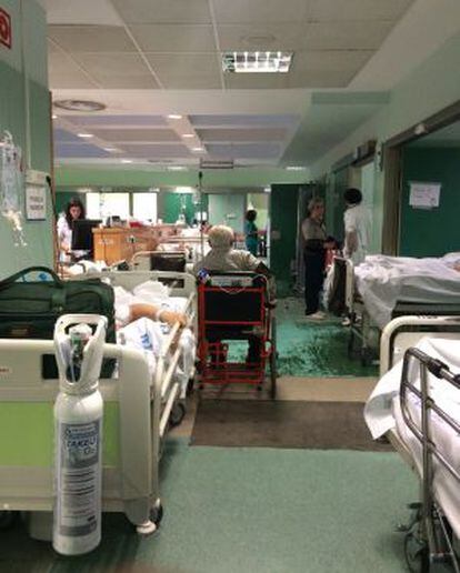 Imagen de las urgencias del hospital 12 de Octubre de Madrid el 12 de enero.
