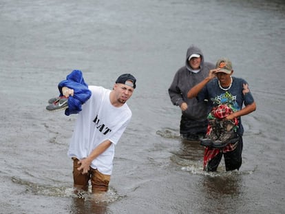 Inundaciones por el huracán Matthew, este sábado en Carolina del Sur (EE UU).