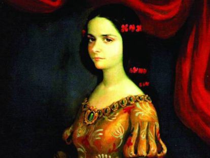 Sor Juana Inés de la Cruz, retratada siendo una adolescente, antes de coger los hábitos.