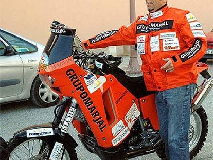 José Manuel Pérez, días antes de iniciarse el rally.