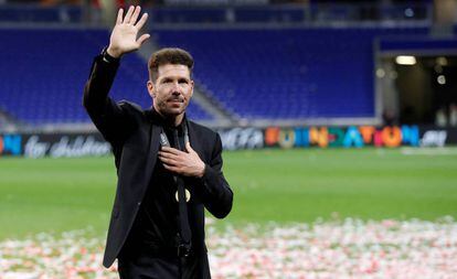 Simeone, tras ganar la Europa League