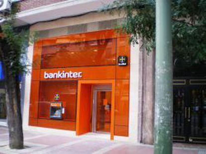 Una oficina de Bankinter, que acumula una revalorizaci&oacute;n de m&aacute;s del 135% en Bolsa en lo que va de 2013.