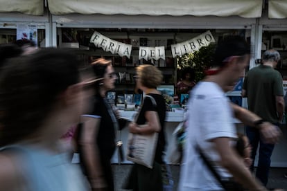Imagen de la Feria del Libro de Madrid el sábado 11 de junio.