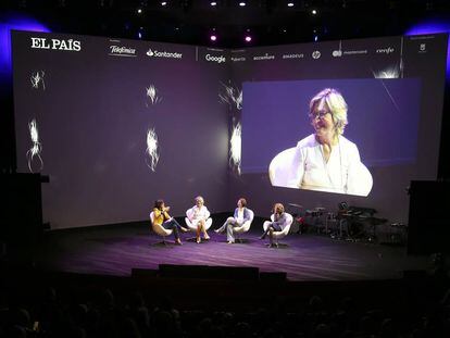 Pilar Álvarez, Nuria Vilanova, Helena Herrero y Sara Bieges, en la anterior edición de Retina LTD.