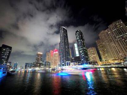 Barrio residencial Dubai Marina, en Dubái (Emiratos Árabes).