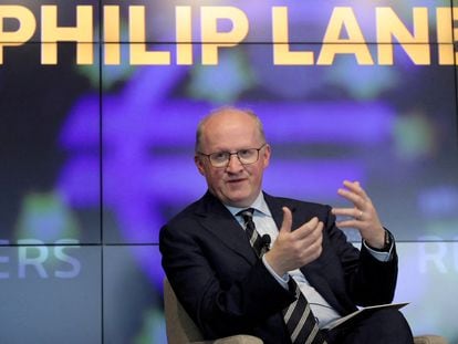 El economista jefe del BCE, Philip Lane, en una imagen de archivo.