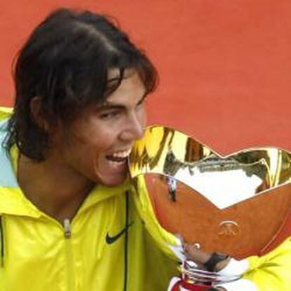 Rafael Nadal con el trofeo del Masters de Montecarlo