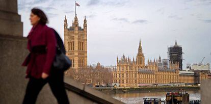 Imagen de la sede del Parlamento británico.