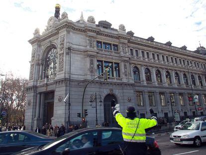 Sede principal del Banco de Espa&ntilde;a, en la plaza de Cibeles de Madrid.