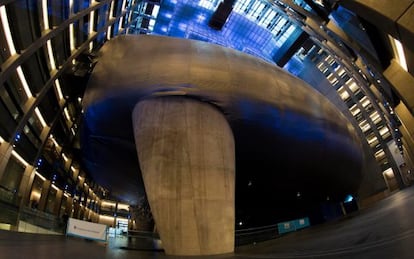 La llamada Ballena Azul, una de las tres salas de concierto del Centro Cultural Kirchner, en Buenos Aires.