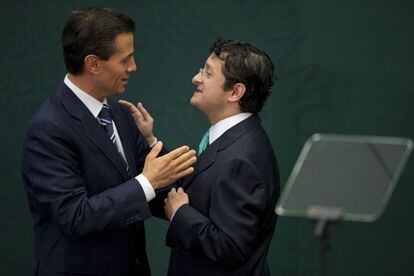 Peña Nieto y Andrade, en febrero pasado.