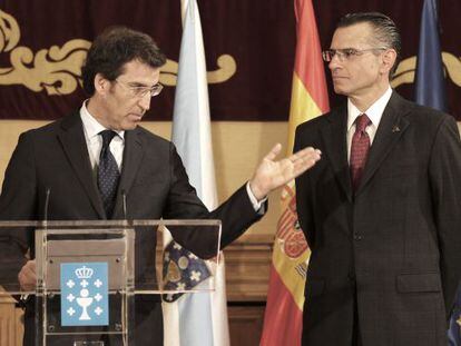 Feijóo junto al director general de Pemex en la firma del acuerdo