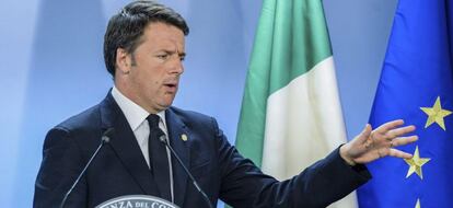 El primer ministro italiano, Matteo Renzi.