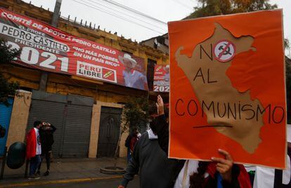 Manifestación contra Pedro del Castillo, el sábado en las calles de Lima.