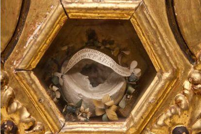Mel&oacute;n de San El&iacute;as en una capilla del monasterio que las carmelitas descalzas en Sanl&uacute;car la Mayor (Sevilla). 