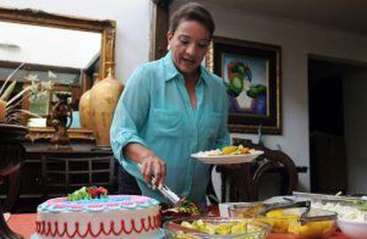 Xiomara Castro, candidata presidencial en Honduras por LIBRE.