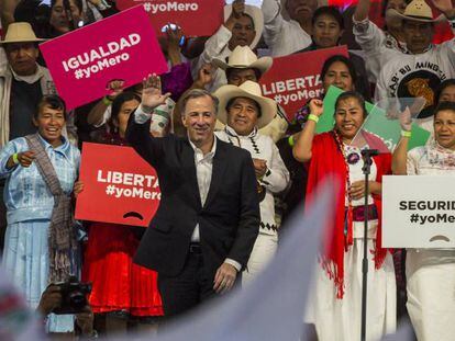 José Antonio Meade durante el 89 aniversario del PRI