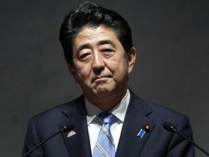 Shinzo Abe, en un foro de mujeres en Tokio, el viernes.