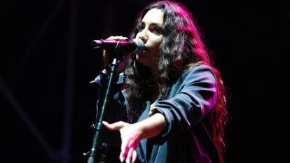 María José Llergo, durante una actuación en Barcelona en 2019.