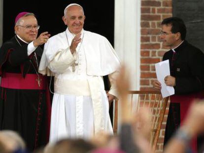 El Papa, abans de la seva intervenció a Filadèlfia.