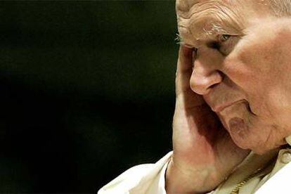 Juan Pablo II, durante una audiencia en el Vaticano.