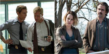 Fotogramas de la primera y segunda temporada de &#039;True Detective&#039;.