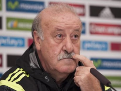 Vicente del Bosque, en la &uacute;ltima rueda de prensa. 