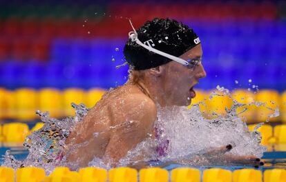 La húngara Katinka Hosszu en los 200m estilos en los Europeos de Berlín.