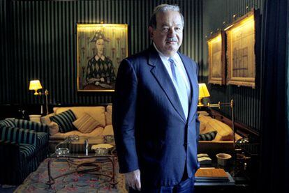Carlos Slim, presidente y fundador del grupo Carso, en una visita a Madrid en 2008.