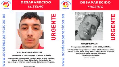 Adil Lamsiyah Benaissa (a la izquierda) y Khaled Khayati.