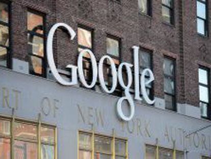 El logo de Google es visto en la sede de la firma en Nueva York.