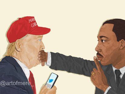 Dibujo del artista de Miami y de origen haitiano Watson Mere.