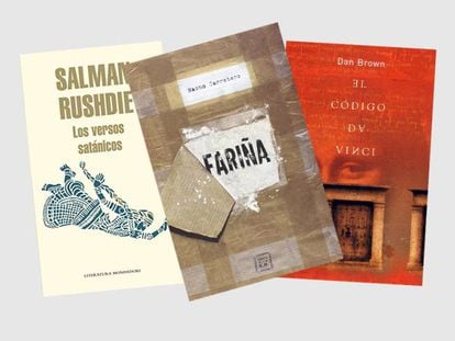 'Los versos satánicos' o 'El Código da Vinci' son títulos que, como 'Fariña', fueron prohibidos en su momento y alcanzaron un gran éxito de ventas.