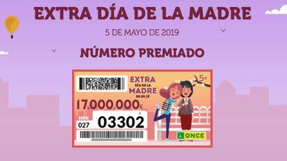 Sorteo ONCE del Día de la Madre